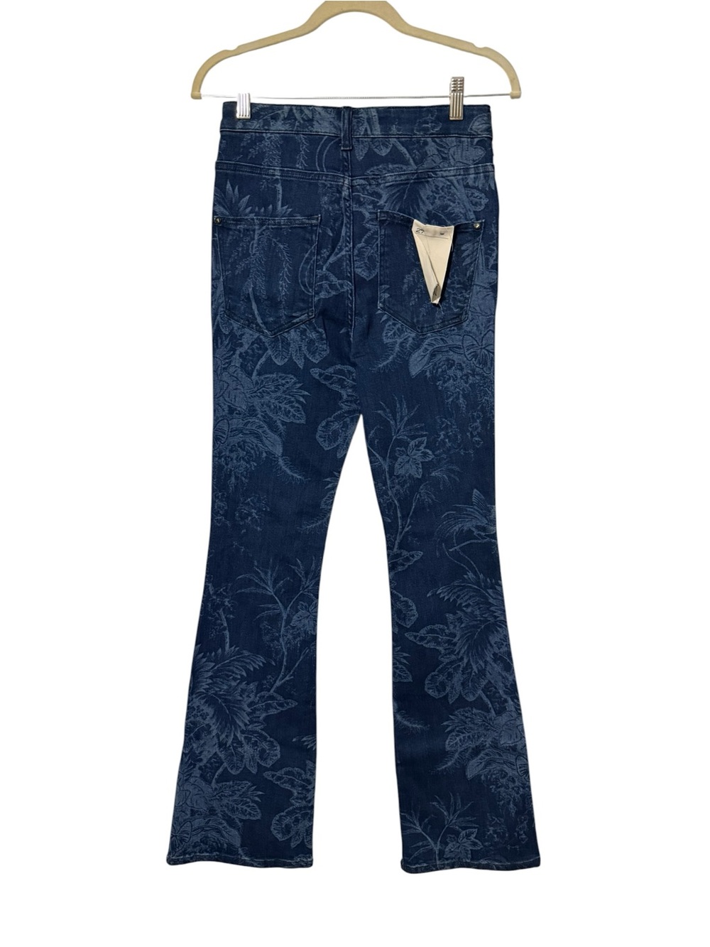 Anthropologie Pilcro The Icon High-Rise Flare Floral Jacquard Jeans 27 NWT - Picture 3 of 7